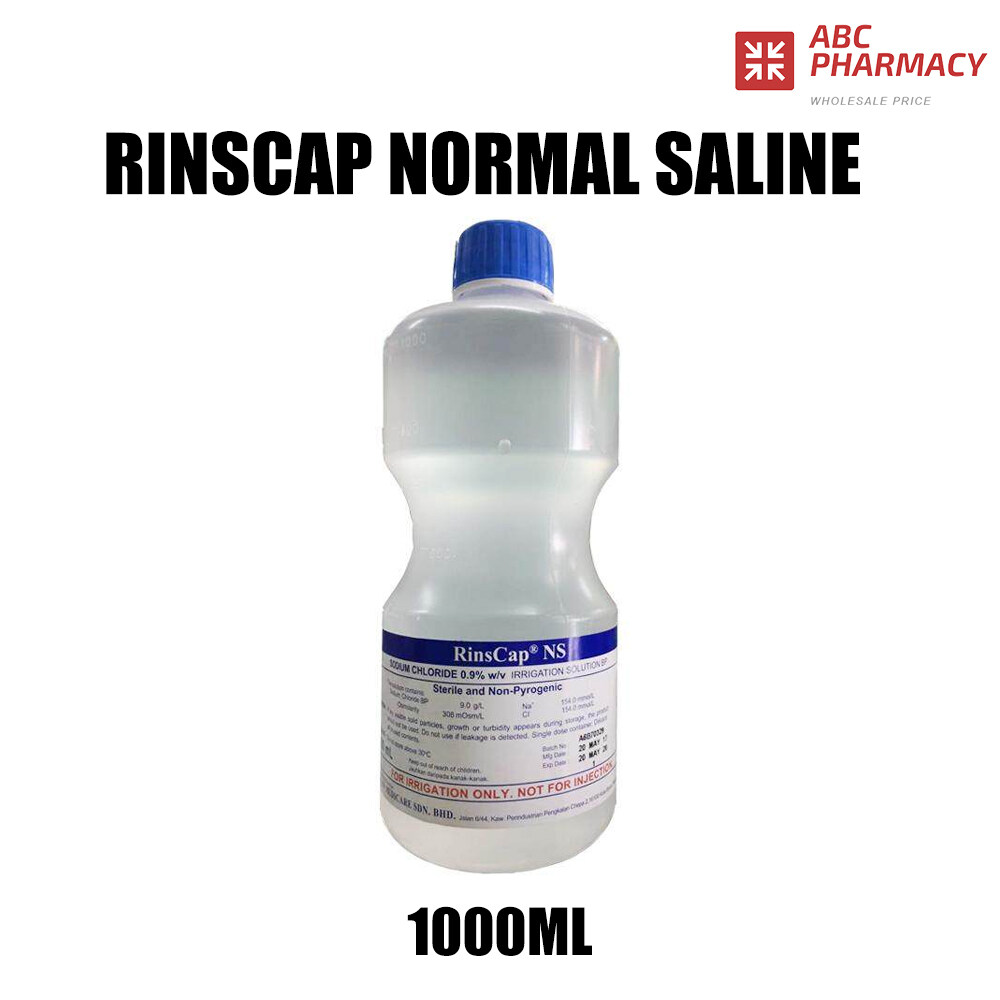 Rinscap Normal Saline (SODIUM CHLORIDE) BLUE 1000ml | Lazada