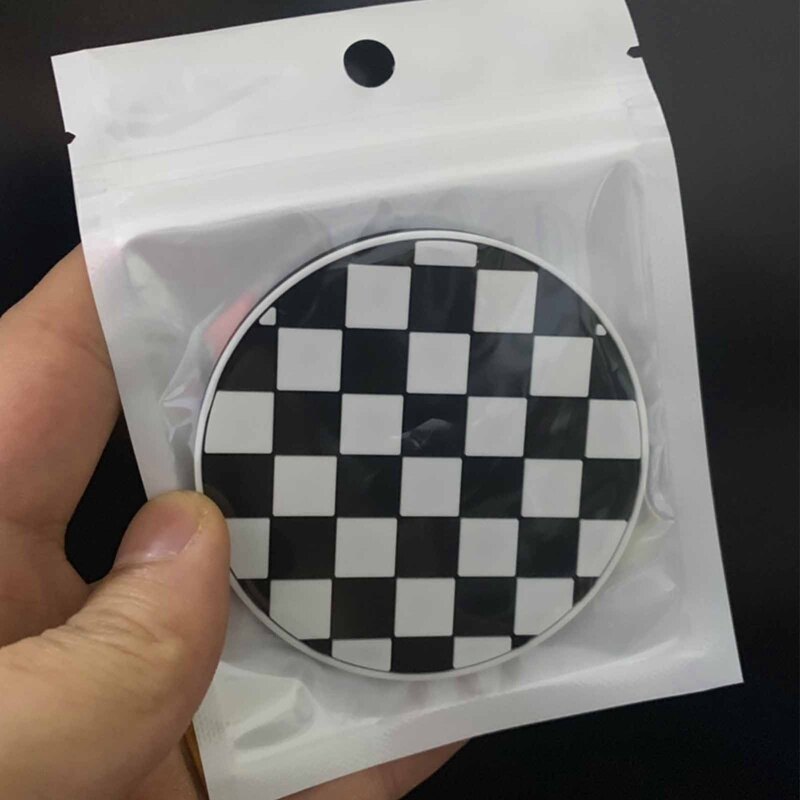 ZR For 1Pc Flower Coaster Cup Holder Houndstooth Car Coaster Auto Cup Holder Waterproof Non-Slip Mat Heat Resistance Interior Car Decoration Accessories