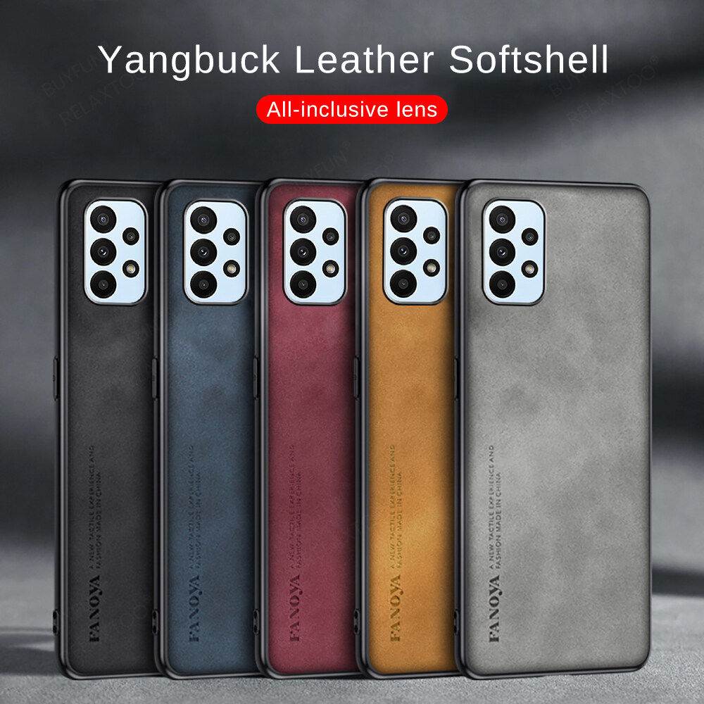 Ốp Da Mờ Yangbuck Sang Trọng Cho Samsung Galaxy A13 A23 A33 A53 A73 5G Ốp Chống Sốc Cho Samsung M23 M33 M53 Fundas
