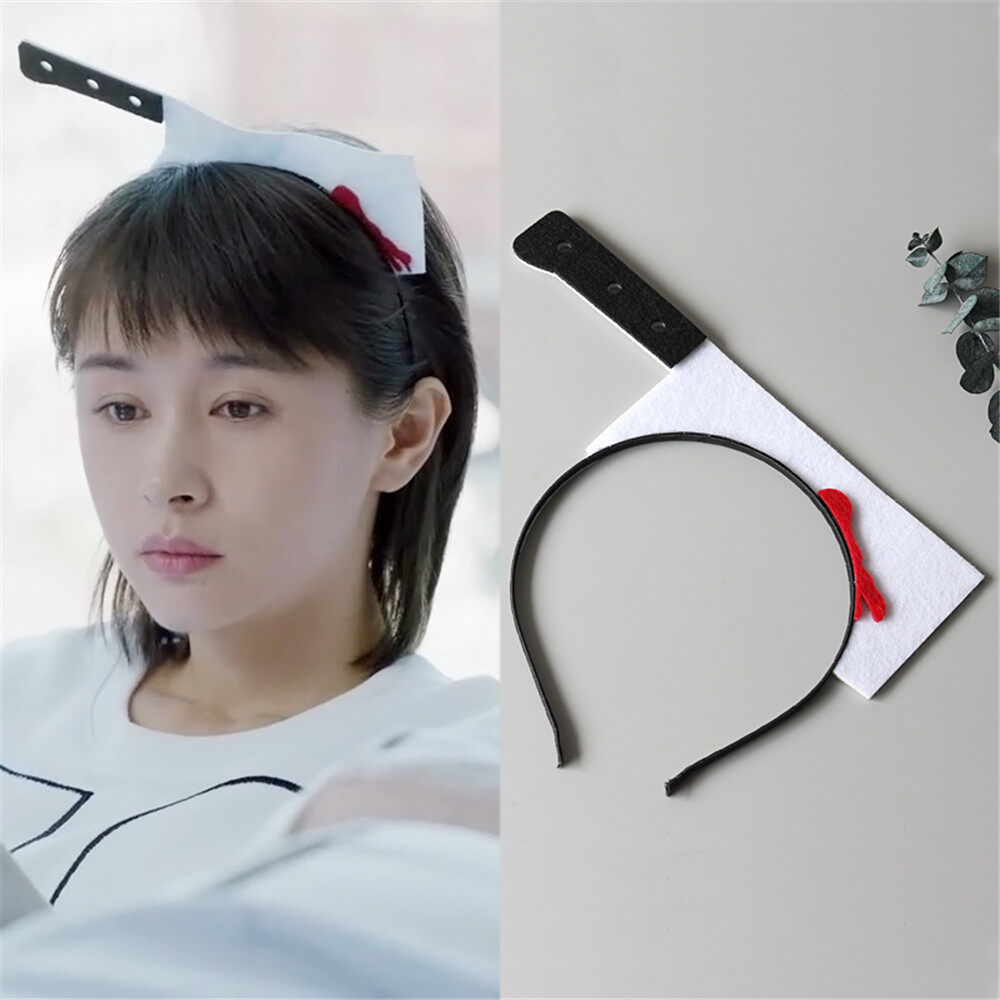 【fashion WSJ】Cartoon Funny Personality Hair Hoop Plait Good Head Hair Net Red Live Suction Powder Decorative Hair Card Hair Accessories