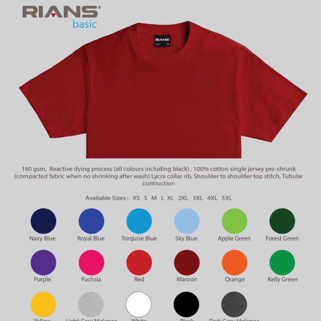 rians basic t shirt