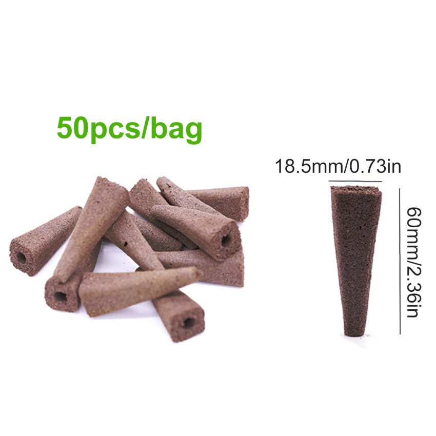 50Pcs Growing Sponge Seed Germination Pod Replacement Root Growing Sponge Kit Supplemental Pod Hydroponic Indoor Garden Planting