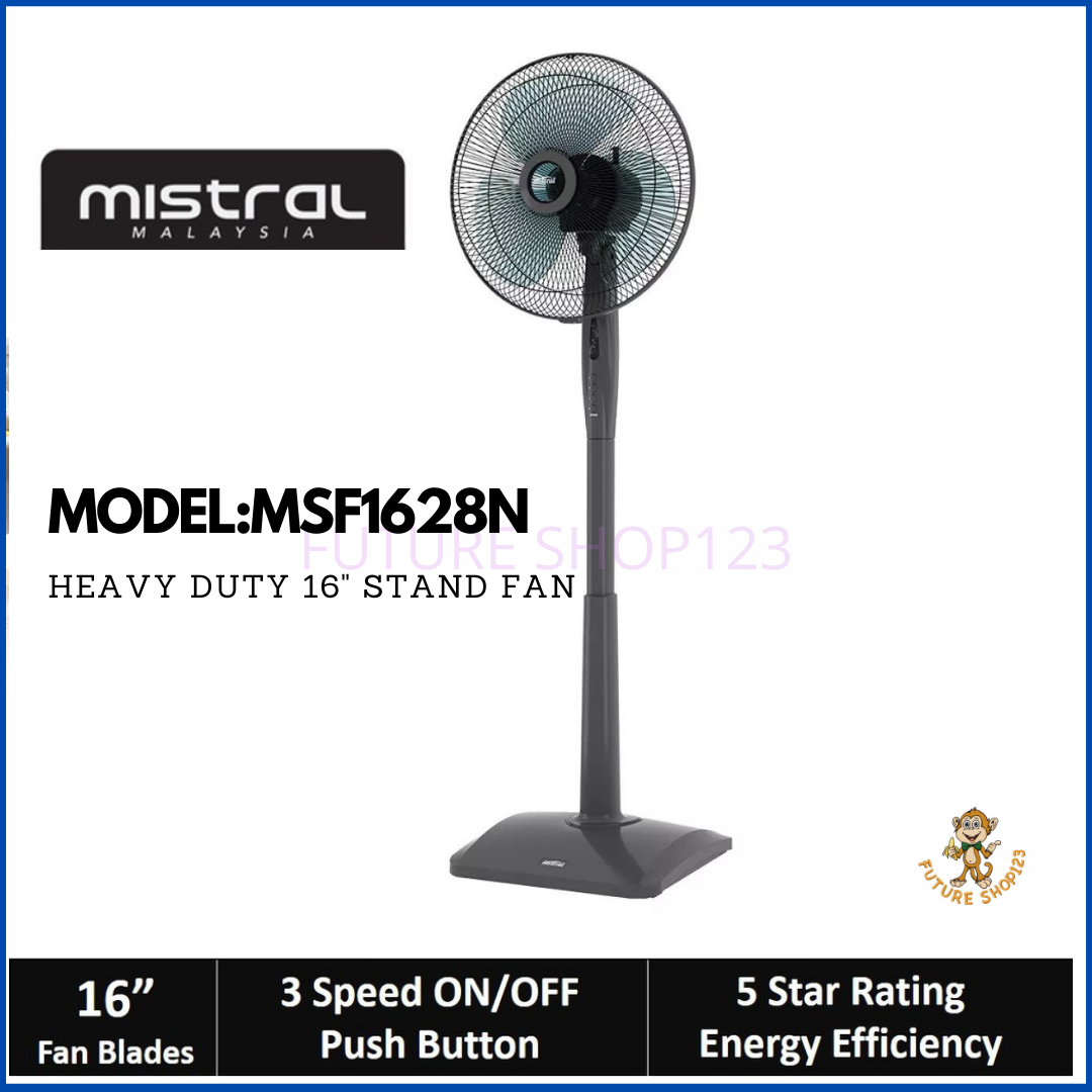 KDK KX405/KX405 16'' Stand Fan (Deep Red/Metal Grey) Lazada