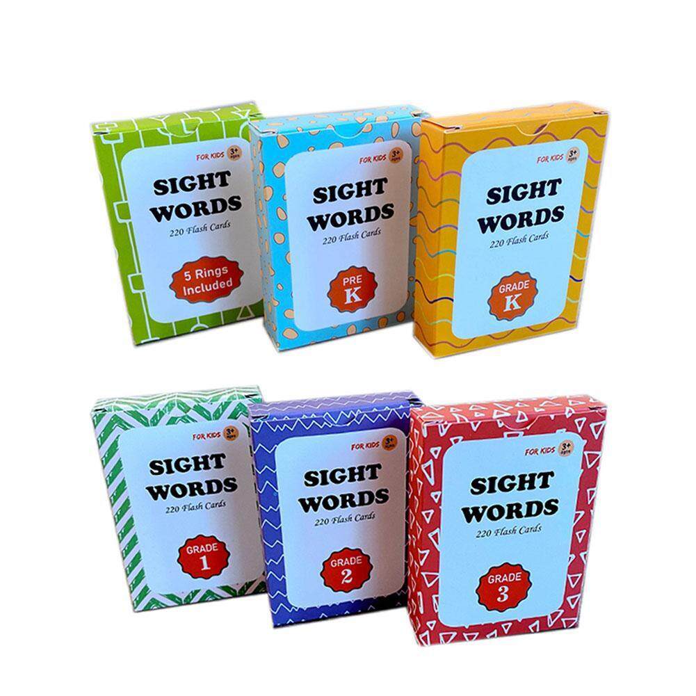 2 Sight Words Flash Cards Flash Cards High Frequency 6 In One Vocabulary Dolch Dodge Set M8p1 Lazada Singapore