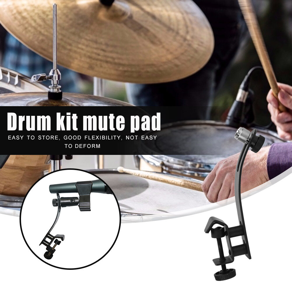 Adjustable Microphone Clip Holder Set Show Studio Shockproof Drum Rim Mic Clamp Bracket