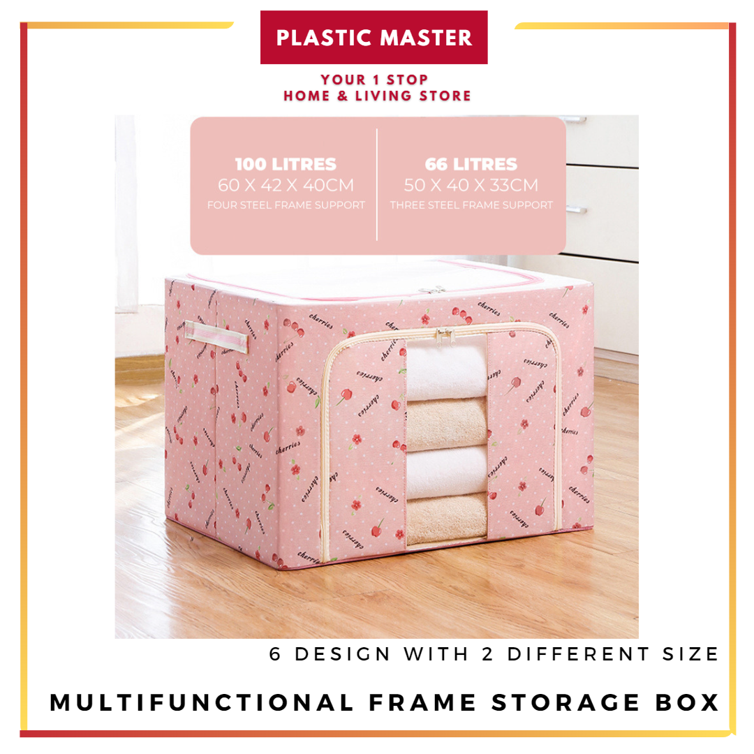 Multifunctional Storage Box Wardrobe Organizer Blanket Storage Box 66L