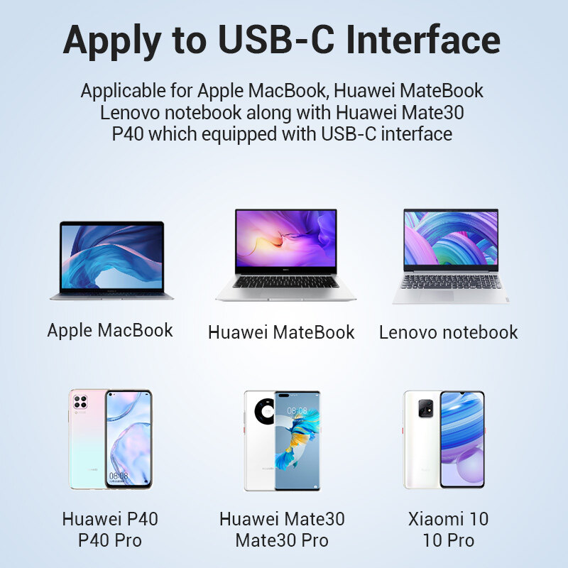 Vention Bộ Chuyển Đổi USB Type C Sang Gigabit Ethernet Áp Dụng Cho Giao Diện USB C Hỗ Trợ Tốc Độ Cực Nhanh 1000Mbps Cho Apple Macbook HuaWei Matebook Lenovo Notebook XiaoMi USB 3.1 USB C Sang Bộ Chuyển Đổi Ethernet Digibit
