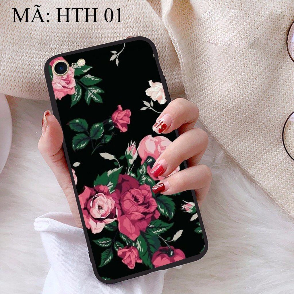 Ốp lưng iPhone 7 viền dẻo TPU BST Hoạ Tiết Hoa