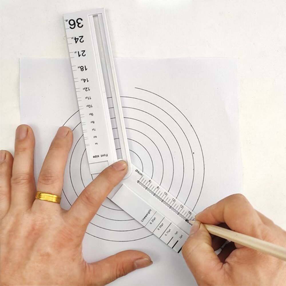 MMLUCK Simple Style Stationery Supplies Angle 30cm Drawing Tool Protractor Compass parallel Ruler Rectangle Ruler