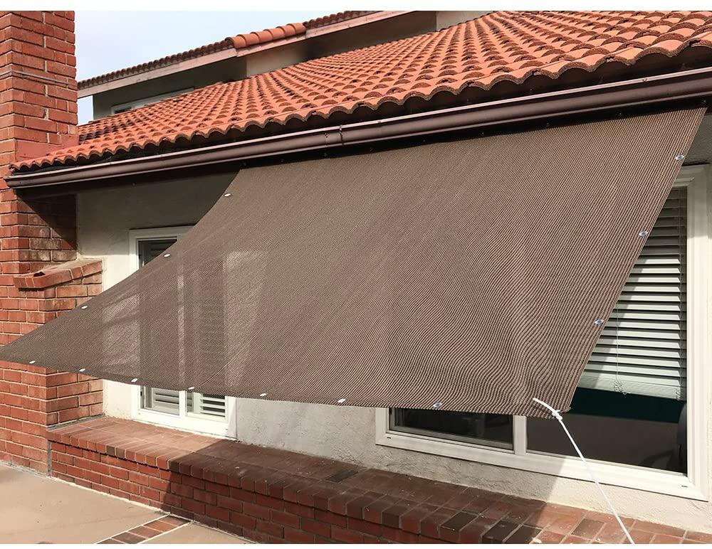 （Malaysia Ready Stock）Sun Shade Sail Mesh Canopy balcony Awning Privacy ...