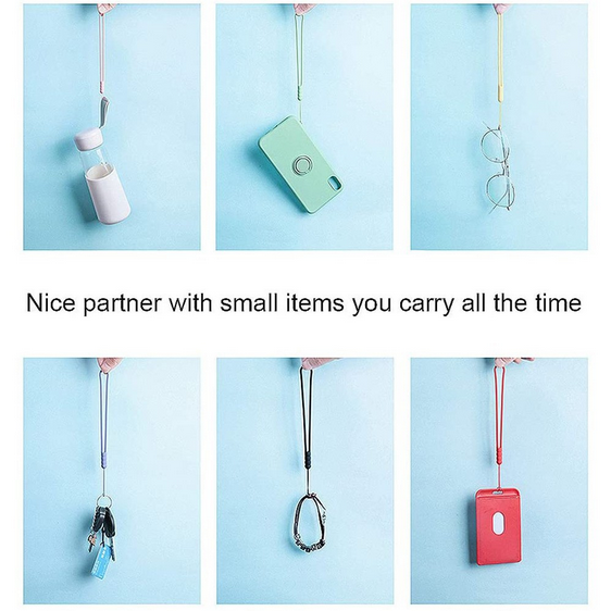 Solid Color Personalized Short Soft Silicone Phone Protector Keychain Bracelet Case Strap Wristband