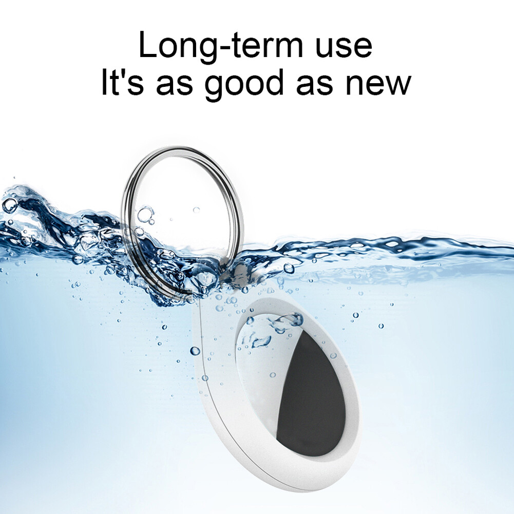 Practical Silicone Case for AirTag Tracker Protective Skin Bumper Case Cover with Carabiner