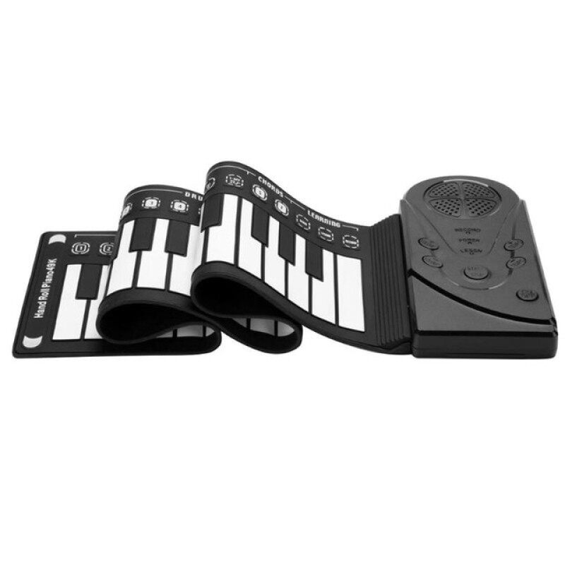 49 Key Flexible Silicone Roll Up Piano Folding Digital Keyboard Piano With Speaker For Children Student Musical Instrument Malaysia