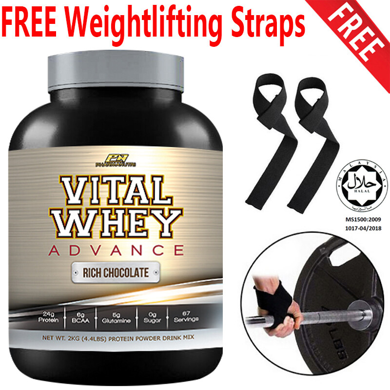 Protein Halal Vital Whey Advance 2kg, Whey Isolate With 24g Protein