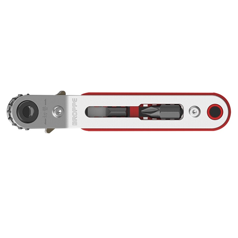 Mini Magnetic Screwdriver Ratchet Wrench Right Angle 1/4  Hex Shank for Narrow Space DIY Hand Tools