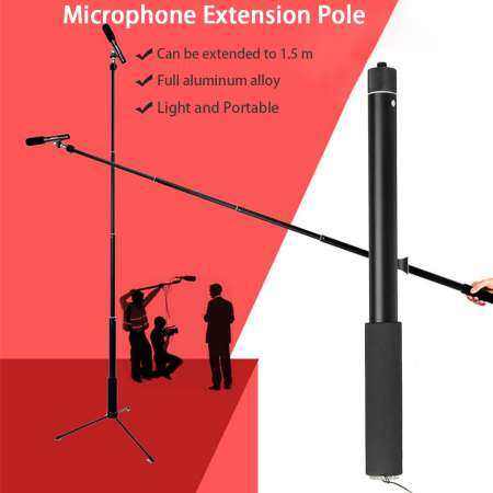 Micro BOOM POLE ไมโครโฟน 5 ส่วน Boompole 35.5 ซม. - 150 ซม.
