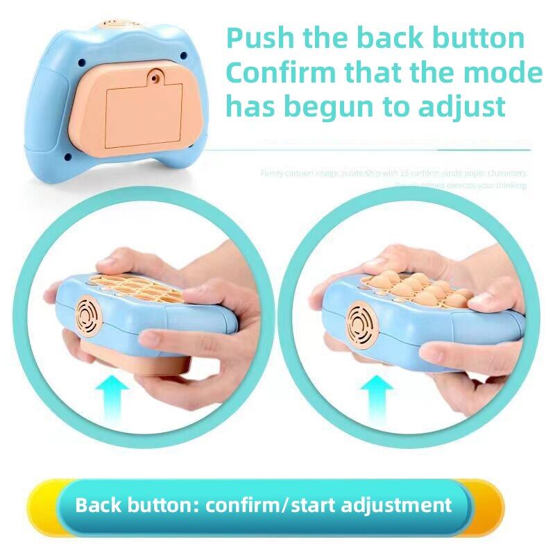 Quick Push Game Pop Popsocket Electronic Pushit Pro Super Bubble Pop Game Light Push Up Poplight Antistress Fidget Toys