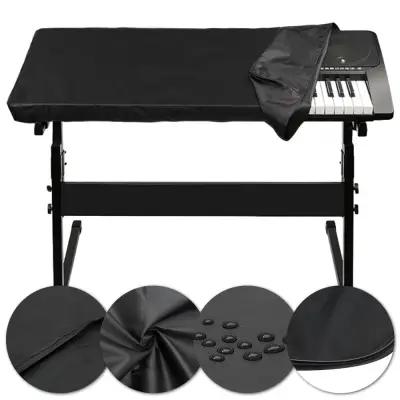 【Ready Stock】61/88 Key Piano Keyboard Cover, Piano Dust Cover with Drawstring Locking Clasp, Protective for Electronic Keyboard, Digital Piano, Yamaha, Casio, Roland, Consoles and more