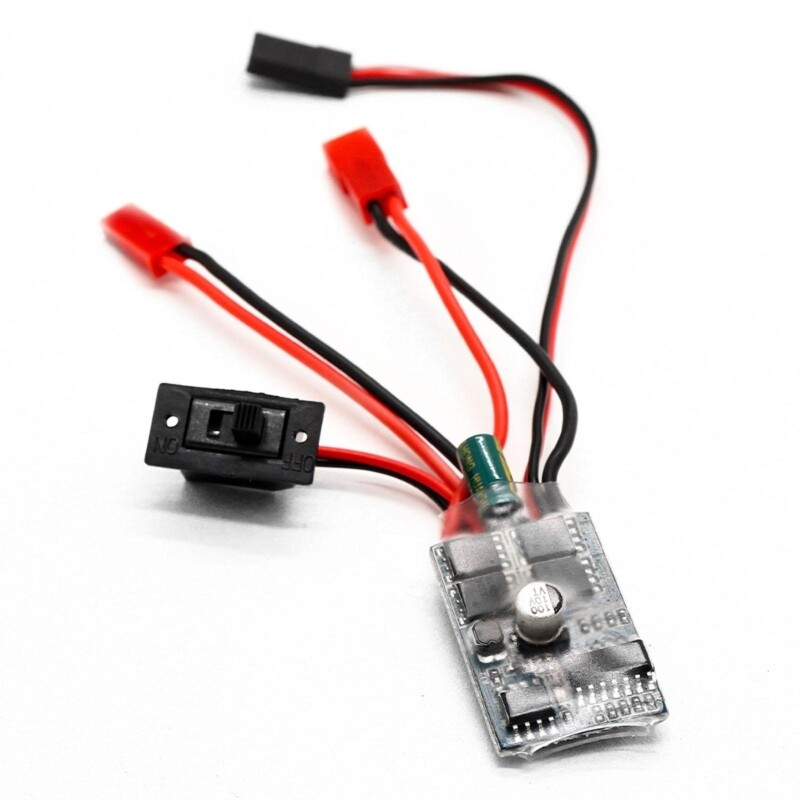 Rc car 35a esc brushed esc forward reverse esc speed controller for 1/16 1/18 1/24 car boat tank esc brushed motor