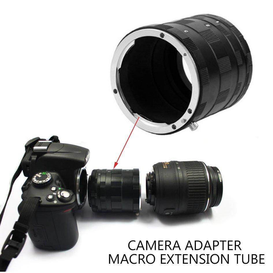Adaptor Kamera Tabung Ekstensi Makro Cincin untuk Nikon F-Penyangga DSLR Lensa Kamera