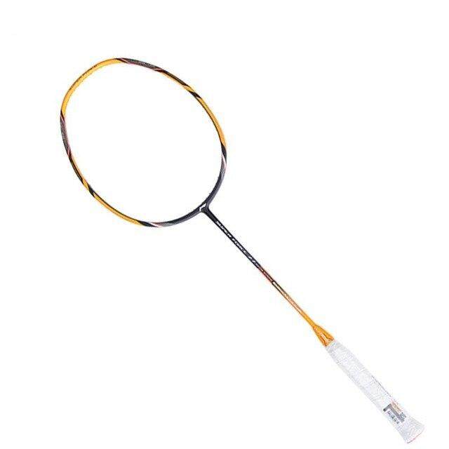 Li-Ning Super FORCE 27 ไม้แบดมินตันเดี่ยวไม้คาร์บอนไฟเบอร์แรงดึงสูงบางเพลาซับไม้ aypm222 easj17