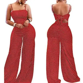 red romper long pants