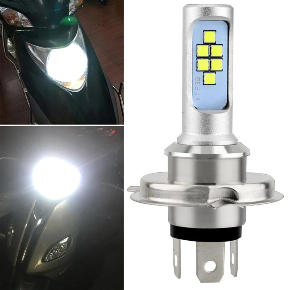 Đèn Pha Xe Máy H4 36W Đèn LED Hai Bên Đèn Trước Xe Máy Xe Tay Ga Thông Dụng HS1 6000K 2000lm Siêu Sáng