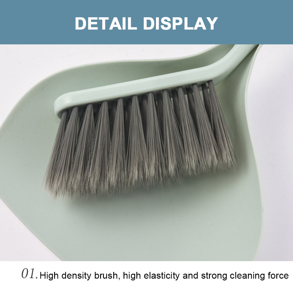 Mini Cleaning Brush Small Broom Dustpan Set Home Office Desktop Garbage Sweeper