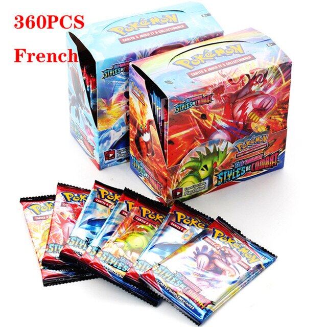 324/360Pcs Pokemon Cards French Evolving Skies TCG: Sword & Shield Booster Box Trading Card Game Collection Toys Christmas Gifts