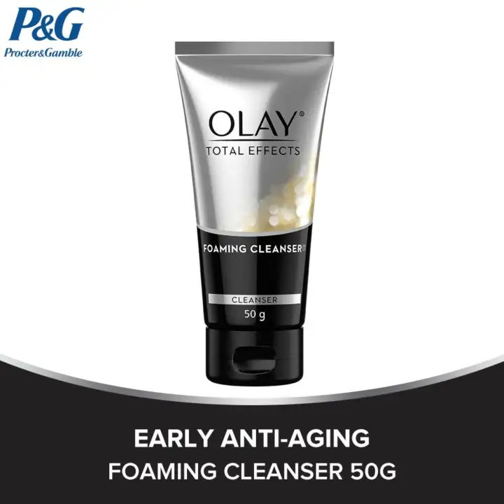 total effects foaming facial cleanser