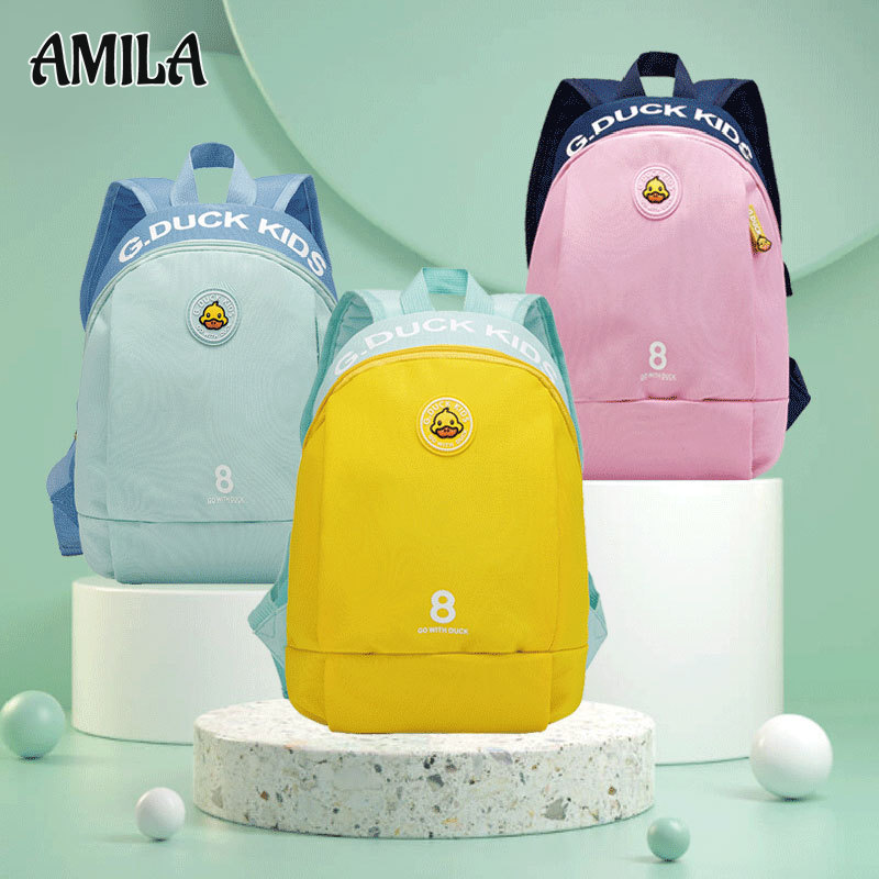 AMILA Little Yellow Duck Backpack Kindergarten Bag Primary School Student Backpack Children's School Bag