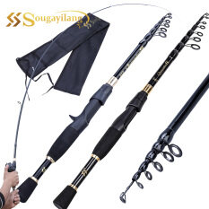 Sougayilang 1.8m/2.1m/2.4m xách tay Telescopic Fishing rods carbon chất liệu sợi siêu nhẹ trọng lượng Spinning Fishing Rod fishingtackle