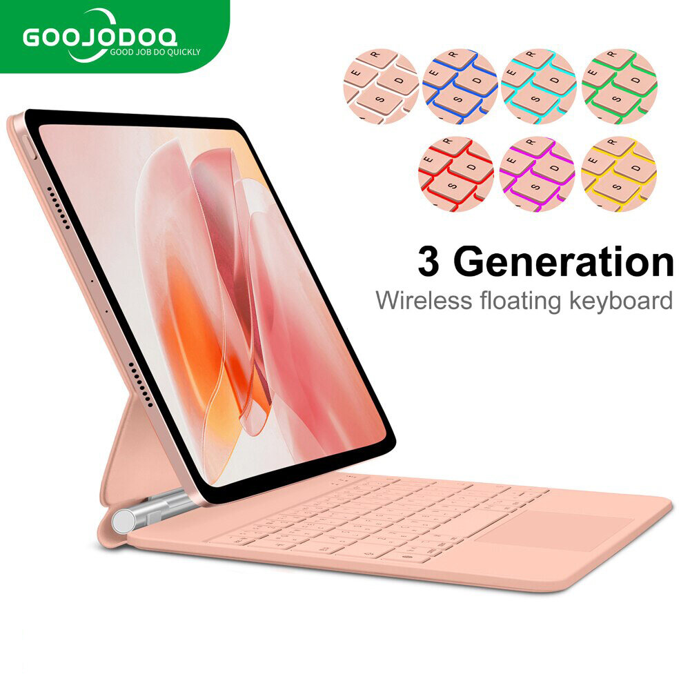 GOOJODOQ for Magic Keyboard Case For iPad Air 6 2024 Air 5 Air 4 iPad