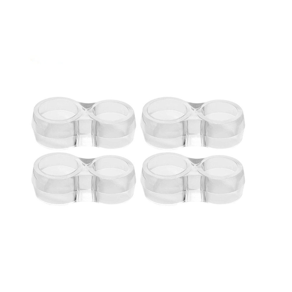 1/5 Miếng Chặn Cửa Vòng Chống Va Chạm Trong Suốt Miếng Bảo Vệ Tường Miếng Đệm Cao Su Bảo Vệ Trẻ Em An Toàn Cho Tay Cầm Giảm Xóc