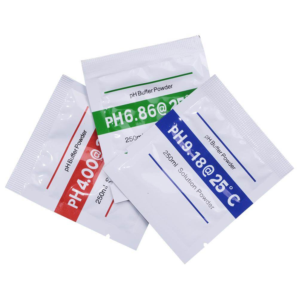 1setph buffer powder for ph test meter measure calibration solution 1pcs 4.01 and 1pcs 6.86 and 1 pcs 9.18 calibration