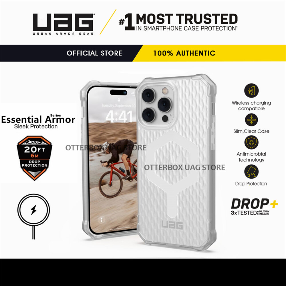 Ốp lưng uag essential armor with magsafe cho iphone 14 pro max / 14 pro / 14 plus / 14 / 13 12 pro max / 13 12 pro / 13 12 / 11 pro max / 11 pro / 11