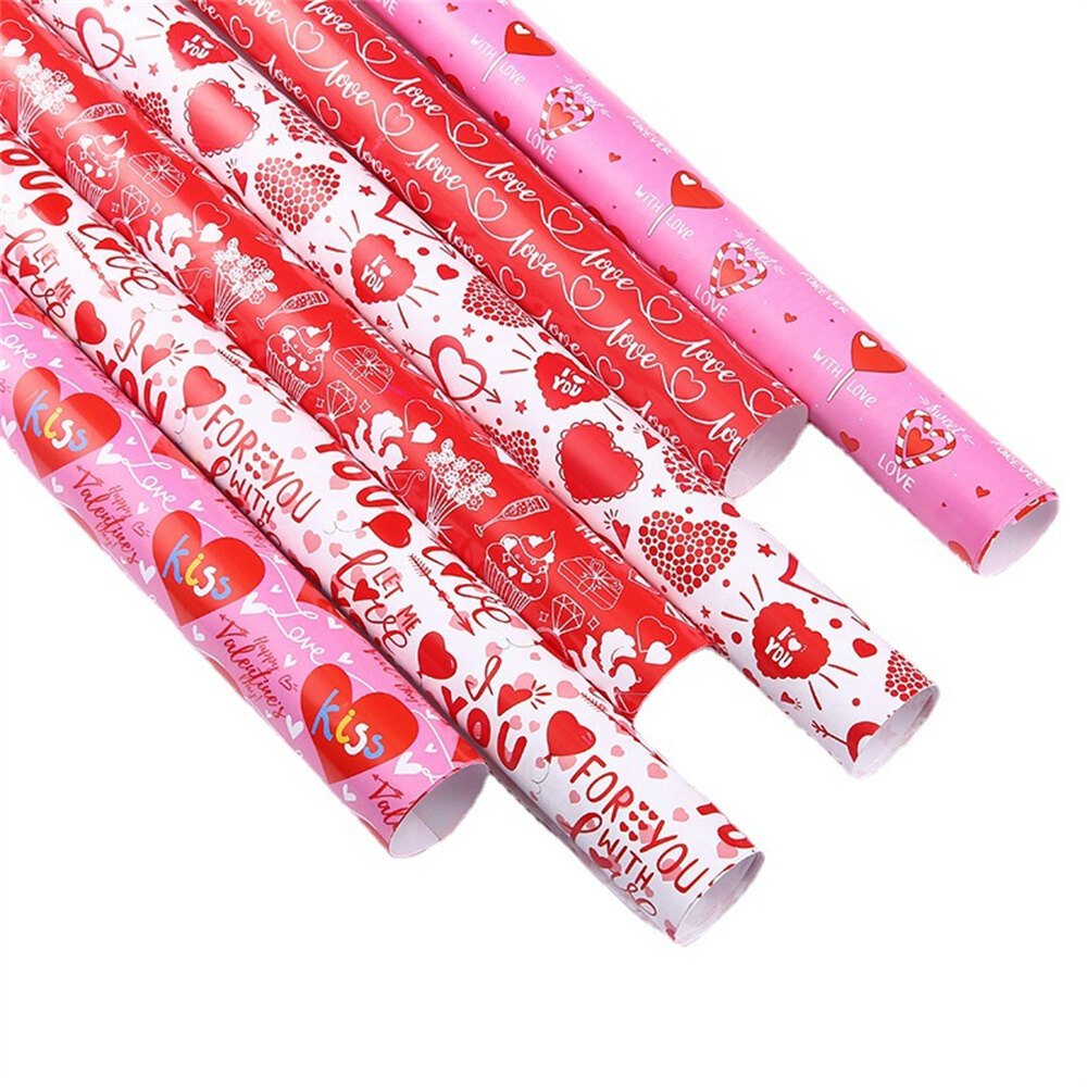 50*70cm 50*70cm Valentine's Day Gift Wrapping Paper Thicker Kraft Flower Box