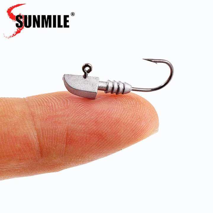 Sunmile 10pcs Jig Head Hooks Rockfish Hook 0 5g 0 8g 1g 1 2g 1 5g Fishing Hook Soft Lure Hook Worm Jig Hook Lead Head Hooks Lazada Singapore