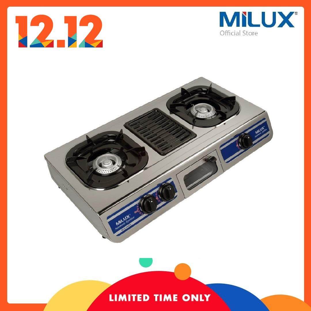 Cooktops Ranges At Best Price In Malaysia Milux Gas Cooker With Grill Mss 2500g