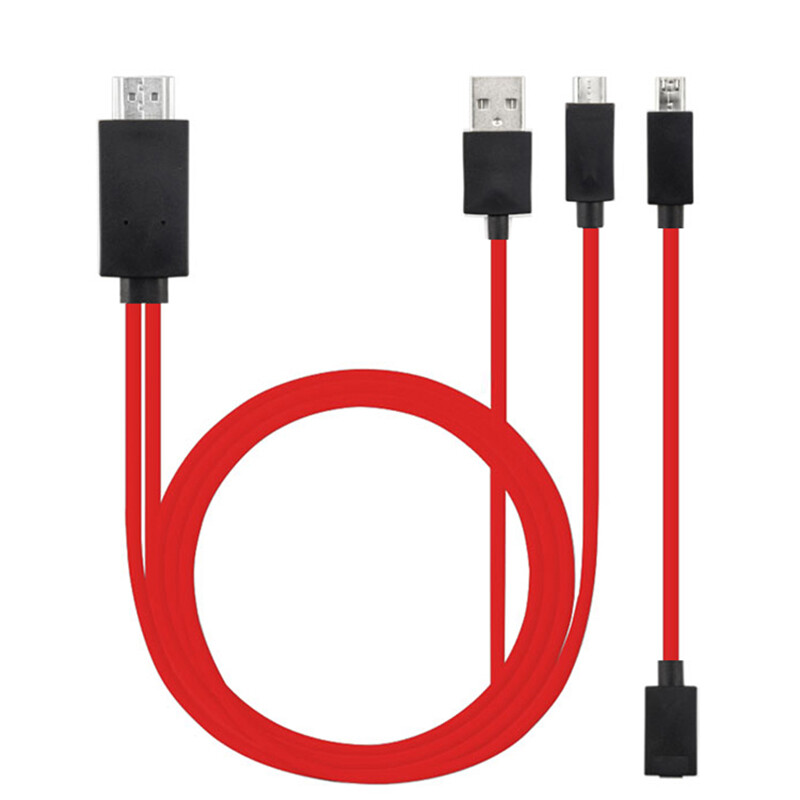 MHL to HDMI Adapter Cable 5 Pin & 11 Pin Micro USB MHL to HDMI 1080P HD TV Cable Adapter for Android Phone