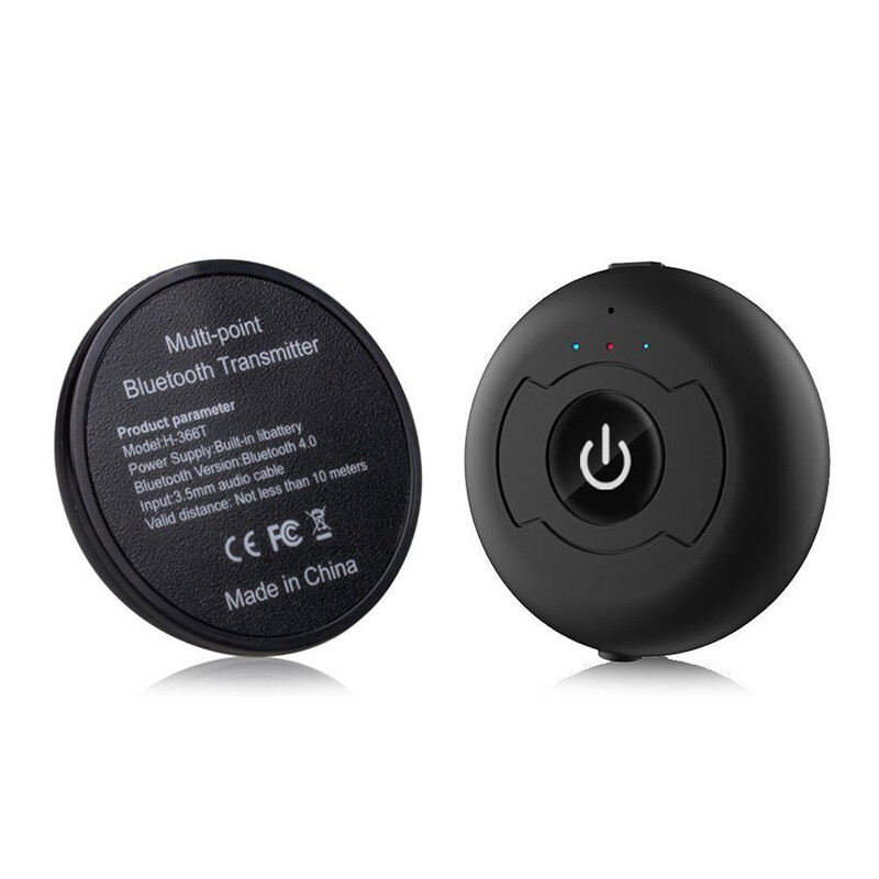 Bộ phát âm thanh vaorlo Bluetooth 5.0, đầu chuyển đổi không dây đa điểm 3.5mm AUX Stereo độ trễ thấp cho PC t V, máy tính xách tay, tai nghe kết nối đa điểm [có thể kết nối hai tai nghe bluetooth cùng một lúc]
