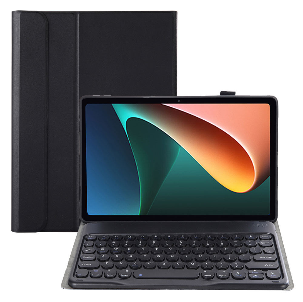 Keyboard case for xiaomi mi pad 5 pro 11 inch 2021, xiaomi pad 6/6 pro 11 inch 2023, redmi pad se 11 inch 2023, smart stand leather case with detachable keyboard for redmi pad 10.61 inch 2022