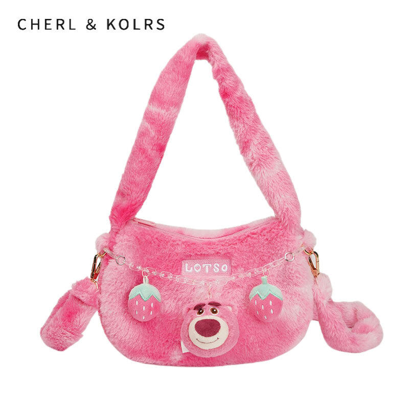 C&K Plush Cute Shoulder Bag Soft Sweet Shoulder Bag