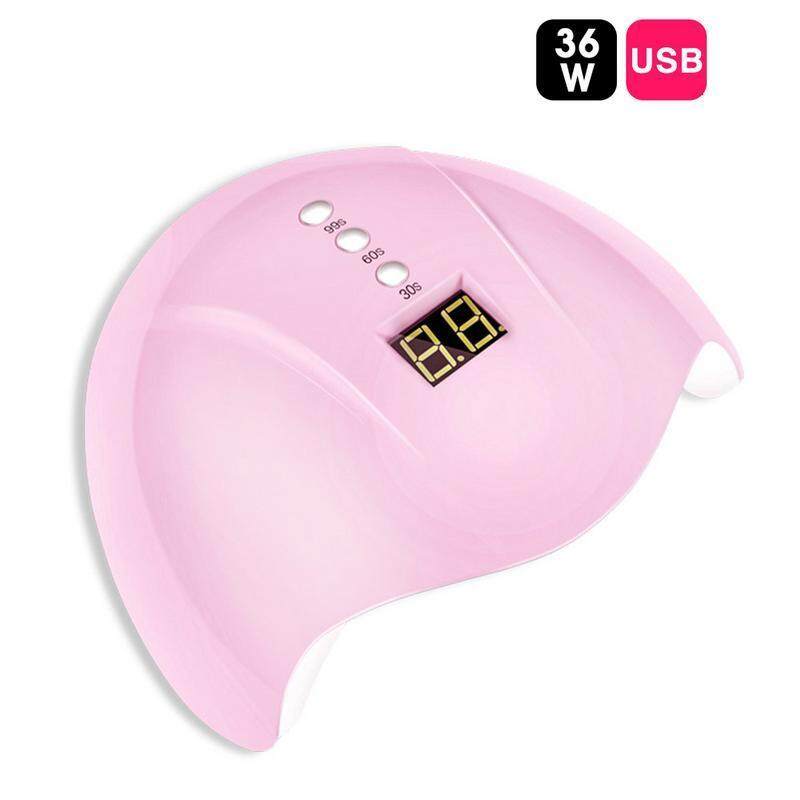 36 W UV LED Đèn Máy Sấy Móng Tay 12 Đèn LED Đèn UV Cho Tất Cả Các Loại Gel Móng Tay Máy Đóng Rắn 60 S /90 Hẹn Giờ USB