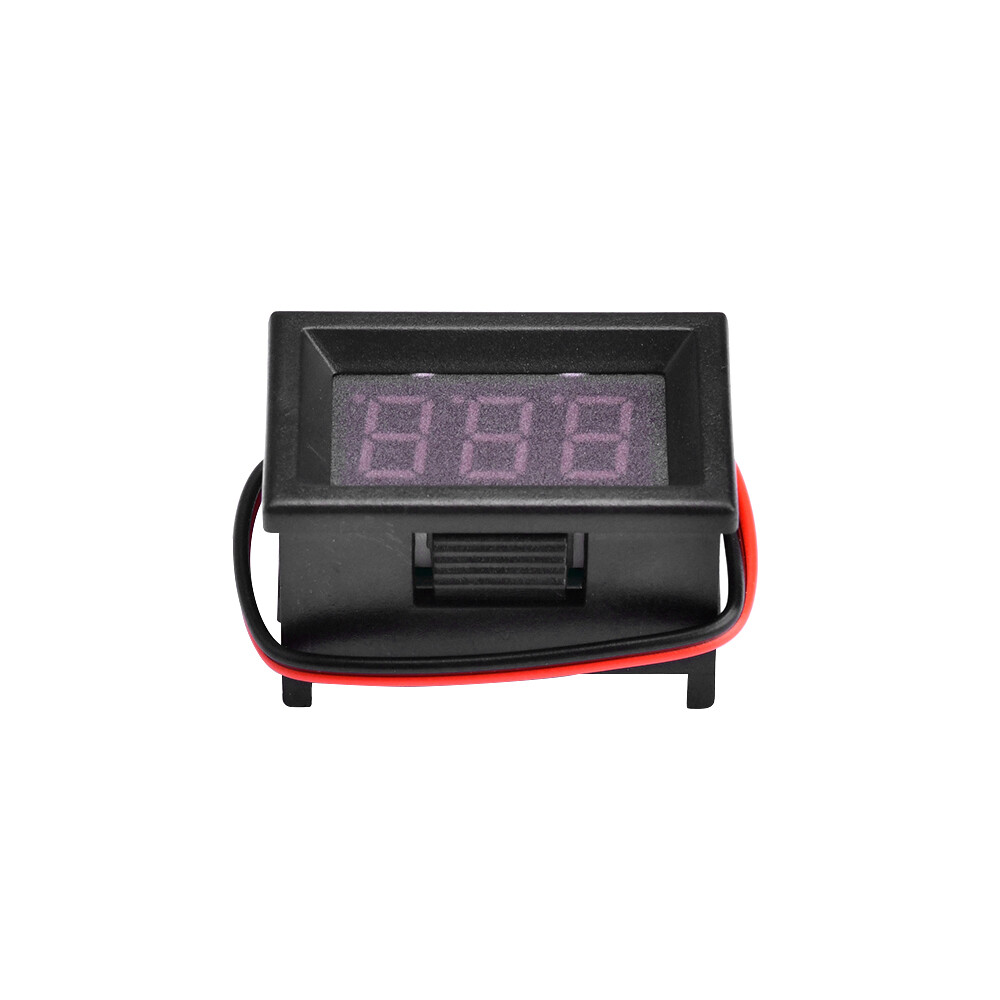Voltage Meter 2 Wires 0.36" DC4-30V Digital Voltmeter Gauge Tester LED Display Panel Mount Car Motorcycle Battery Monitor