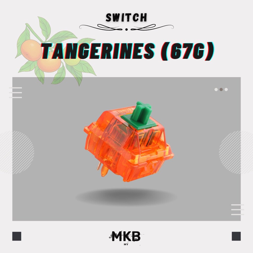 [READY STOCK] C³ Equalz X TKC Tangerine Switches Switch for Mechanical