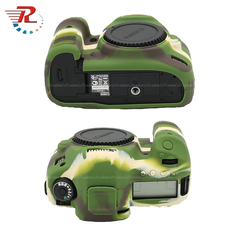 Silicone rubber camera body case cover for canon eos 5d3 5diii 5d mark iii