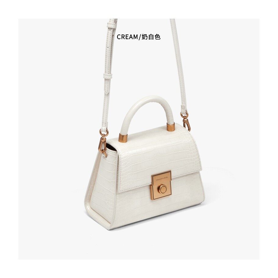 top handle structured bag