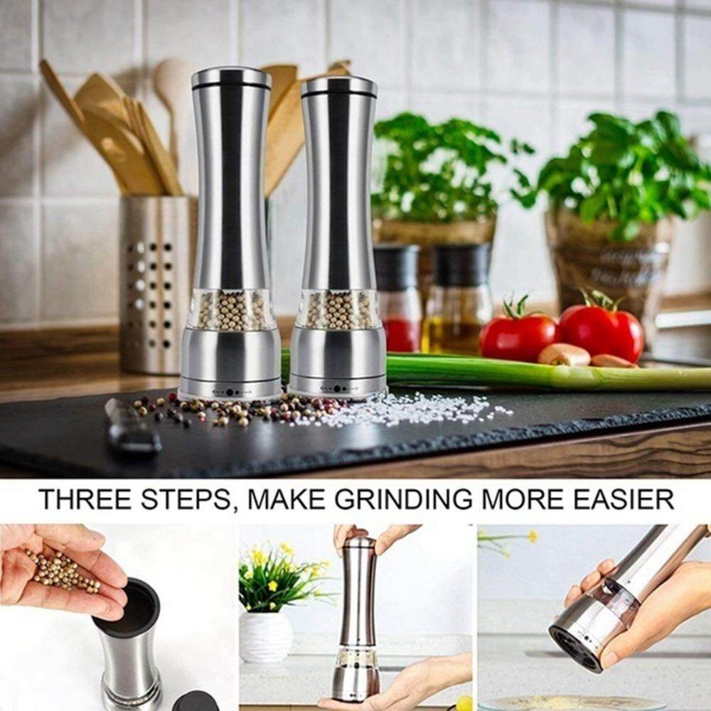 TR7UY56HGKTYURE Adjustable Grinding Refillable Manual Pepper Grinder Spice Mill Kitchen Tools Grinder Mill