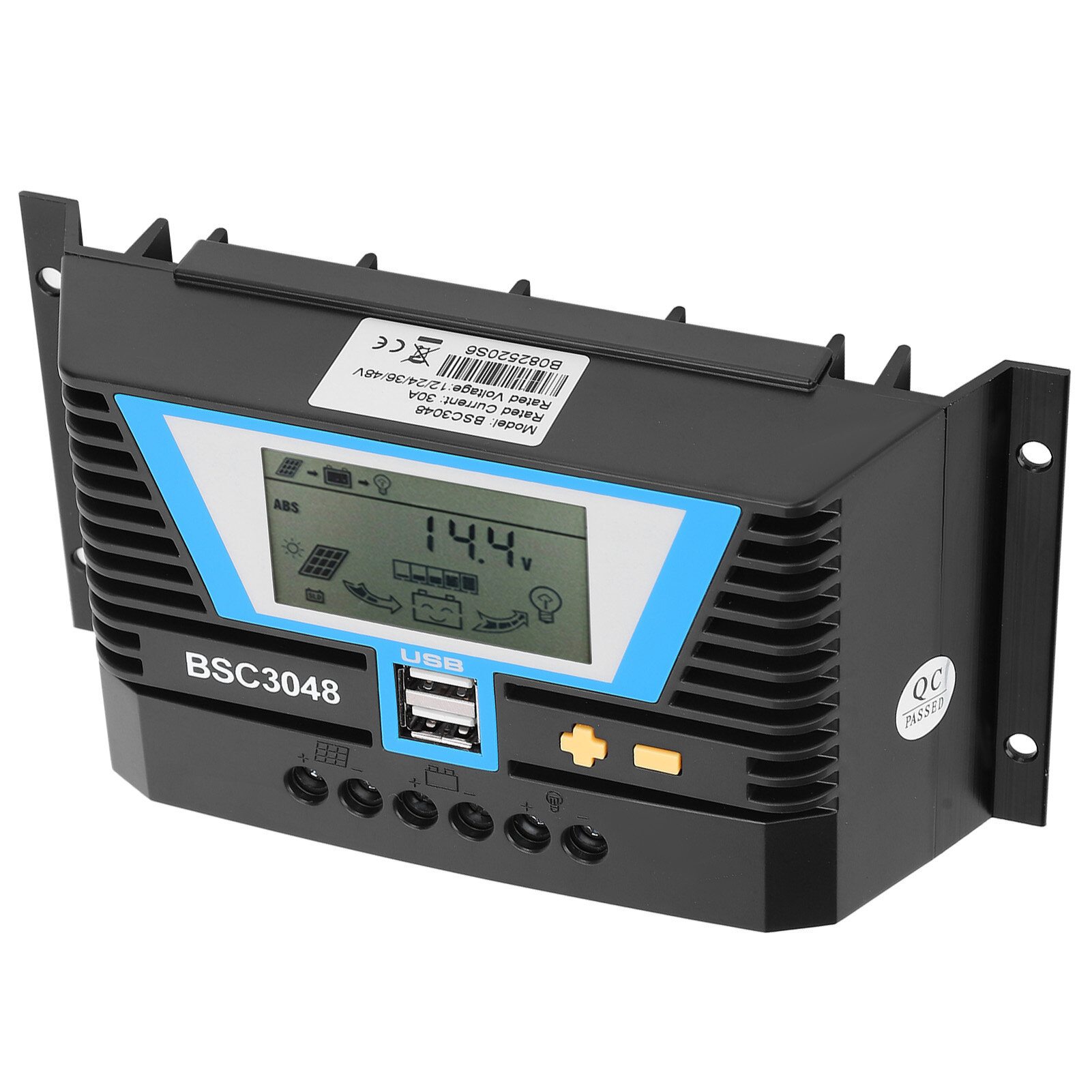 Solar Charge Controller 40A Adjustable Solar Panel Charge Controller